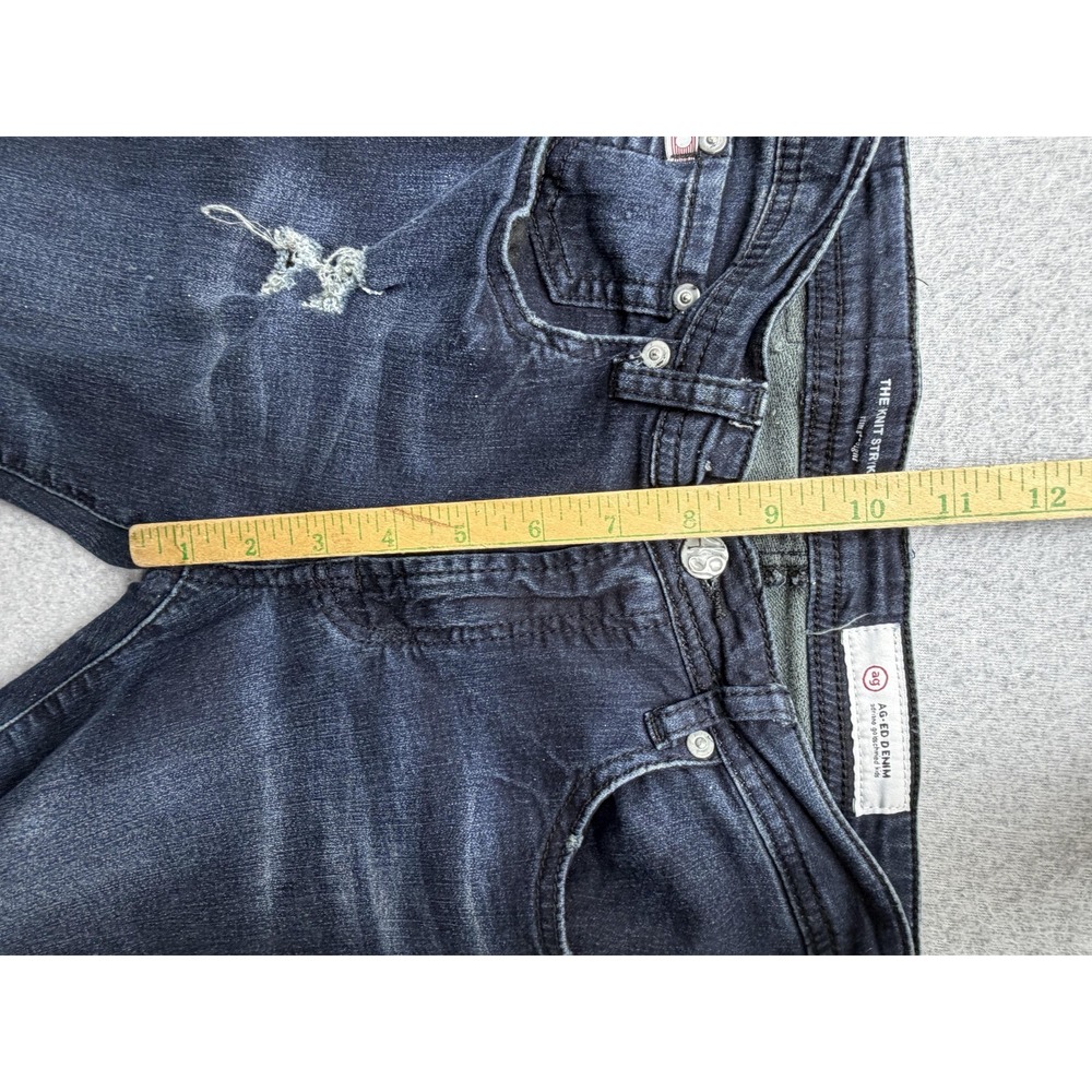 AG Adriano Goldschmied‎ Jeans Youth 14 Blue Knit Stryker Straight Ripped Denim - Picture 4 of 14